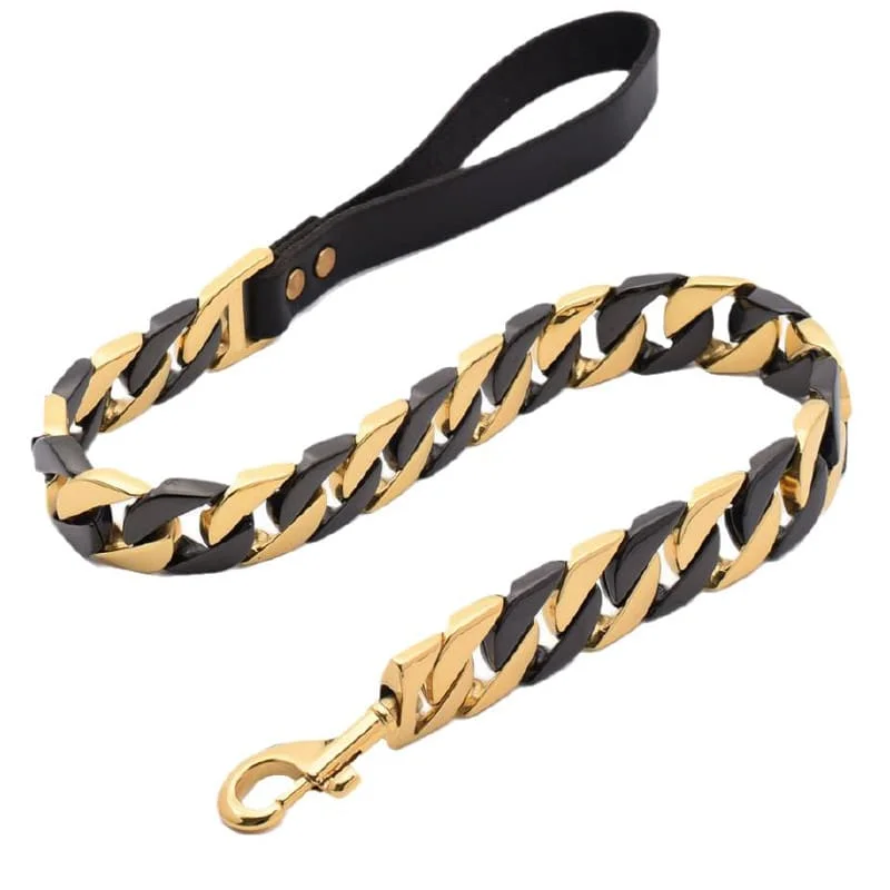 Gold & Black Cuban Chain