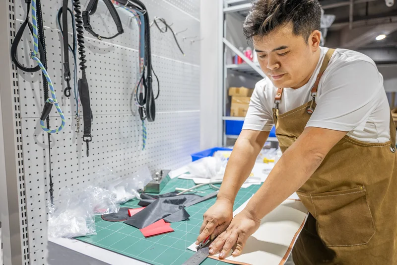 Product design and development workspace with custom pet products