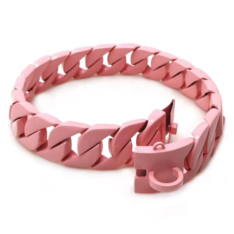 Pink Cuban Chain