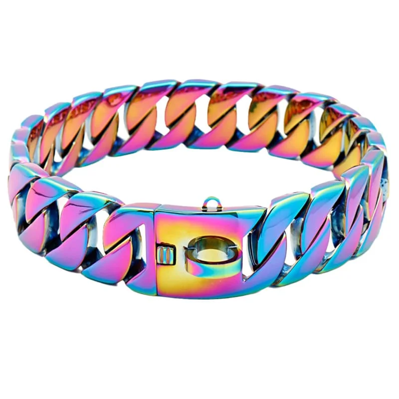 Rainbow Cuban Collar